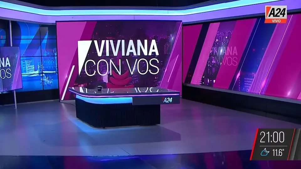 América puso al aire el programa de Viviana Canosa con el estudio vacío