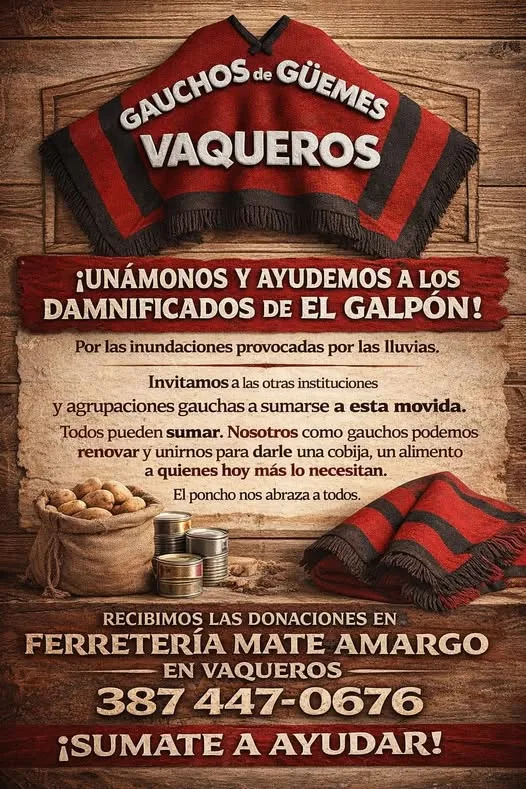 Vaqueros - Campaña Solidaria - El Galpón