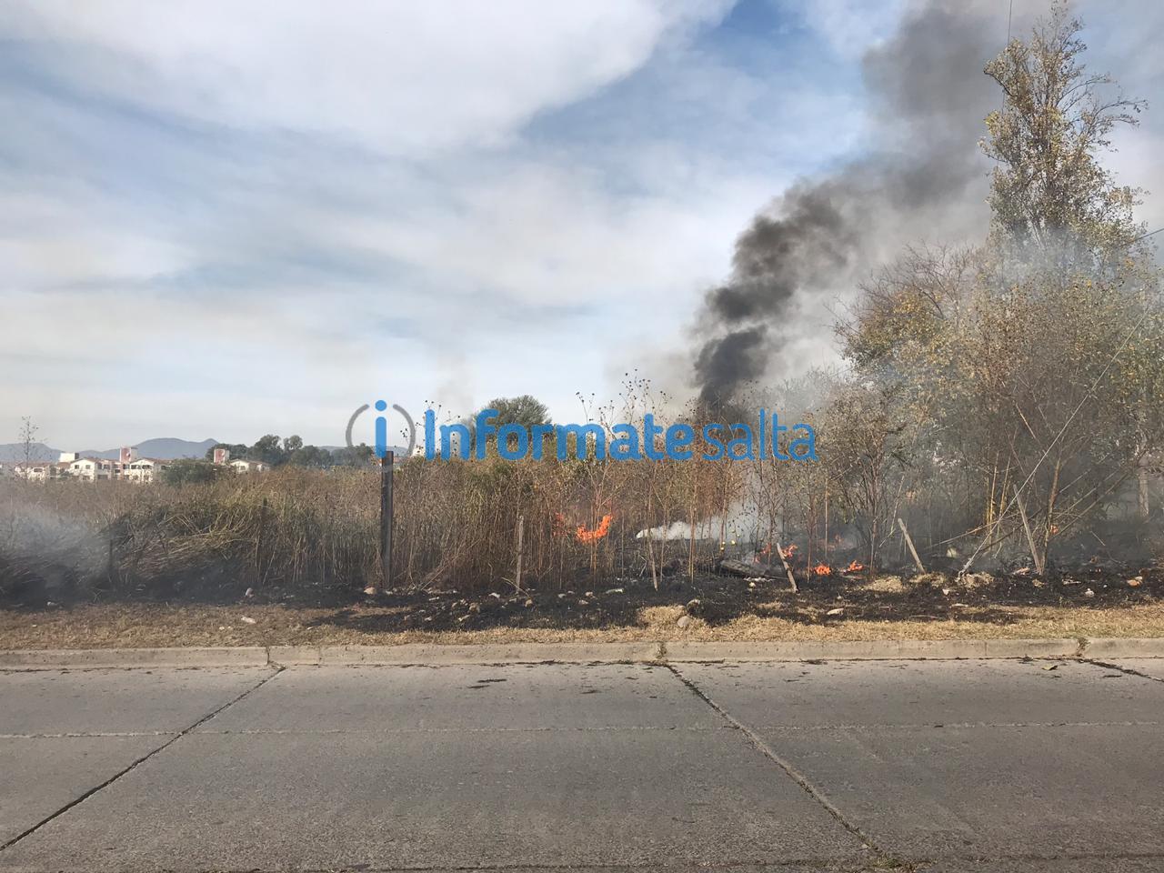 Un Gran Incendio De Pastizales Afectó A La Zona Sur De La Ciudad