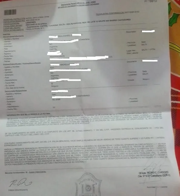 denuncia castañares