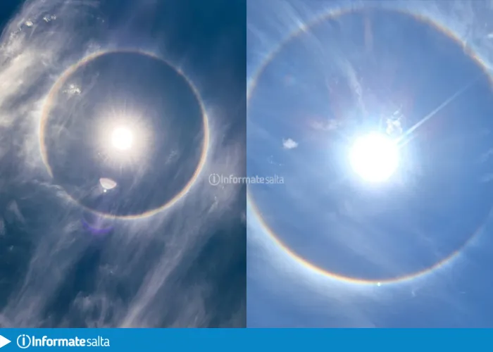 halo solar cielo metán