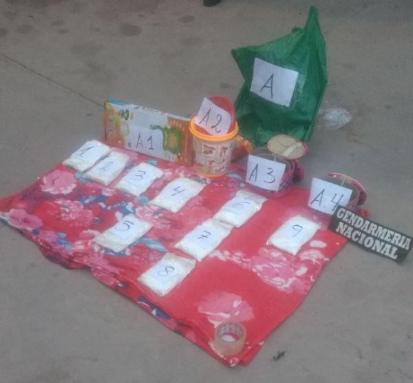 operativo gendarmeria - cocaína rumbo salvador mazza