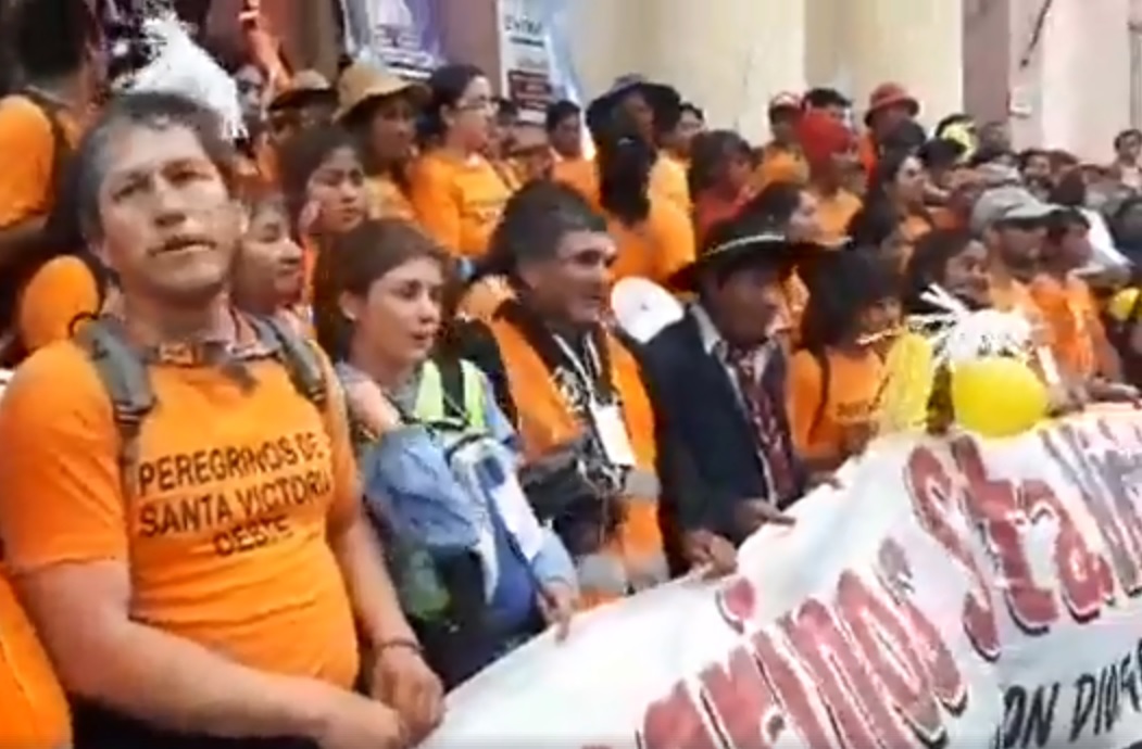 peregrinos de Santa Victoria Oeste