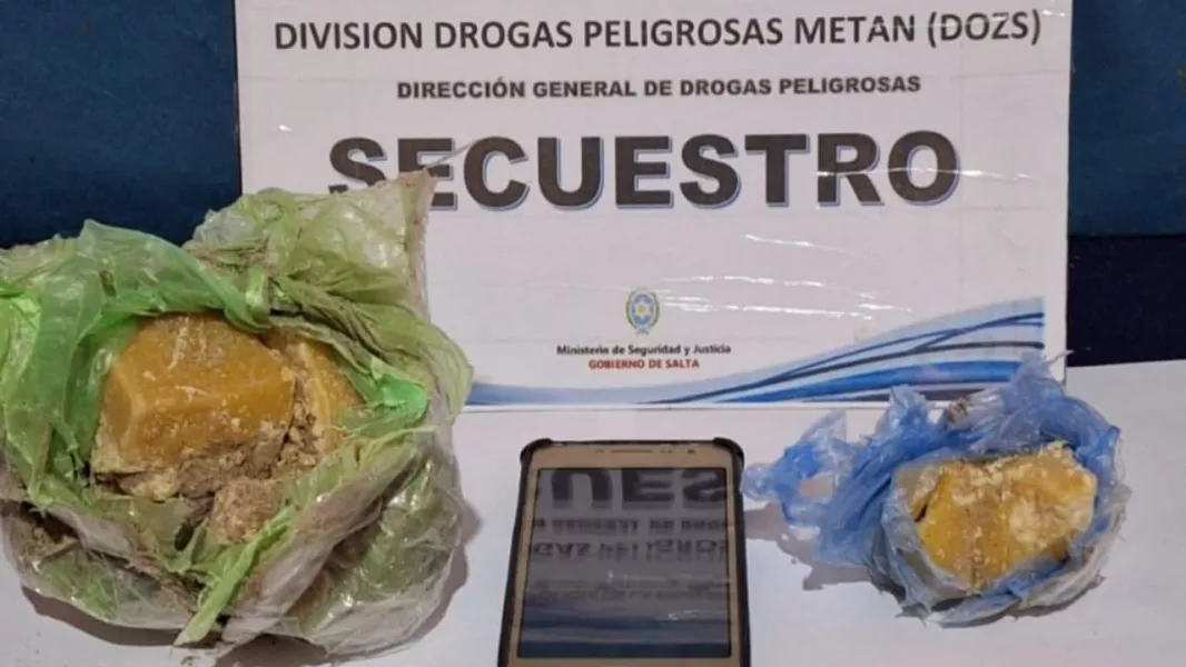 Cocaína decomisada