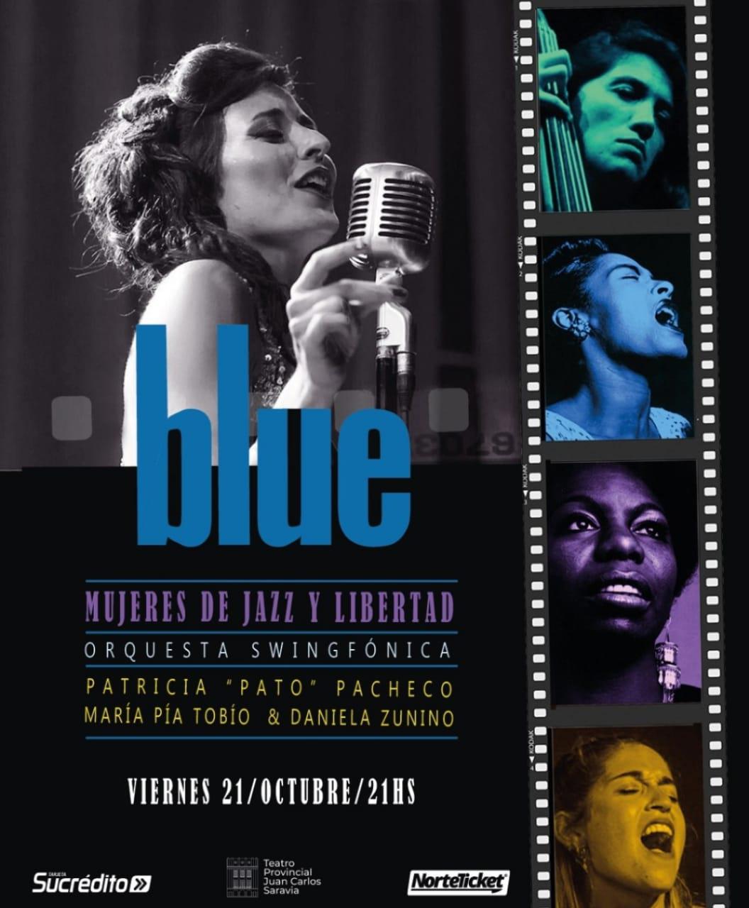 Llega a Salta ¡Blue, Mujeres de Jazz y Libertad!