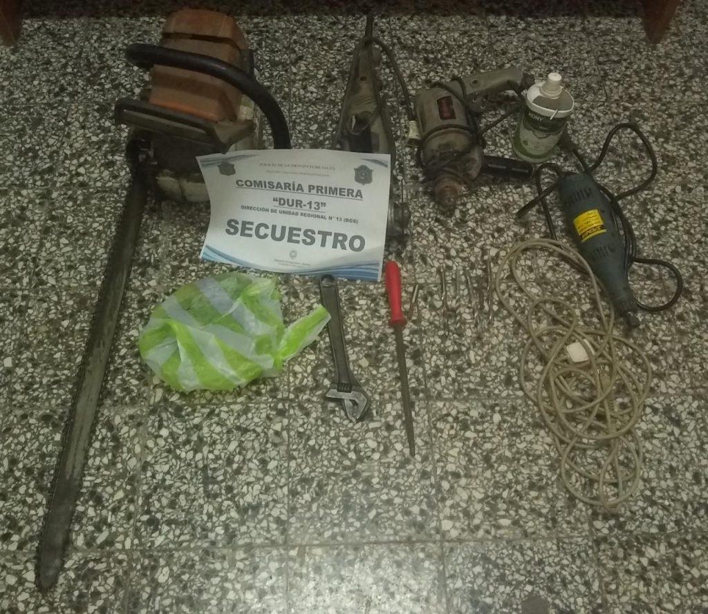 Herramientas robadas