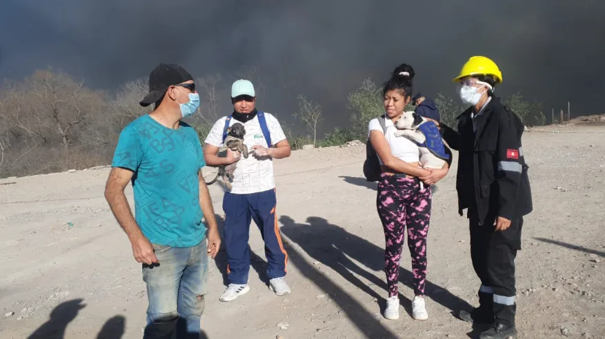 familias evacuadas incendios