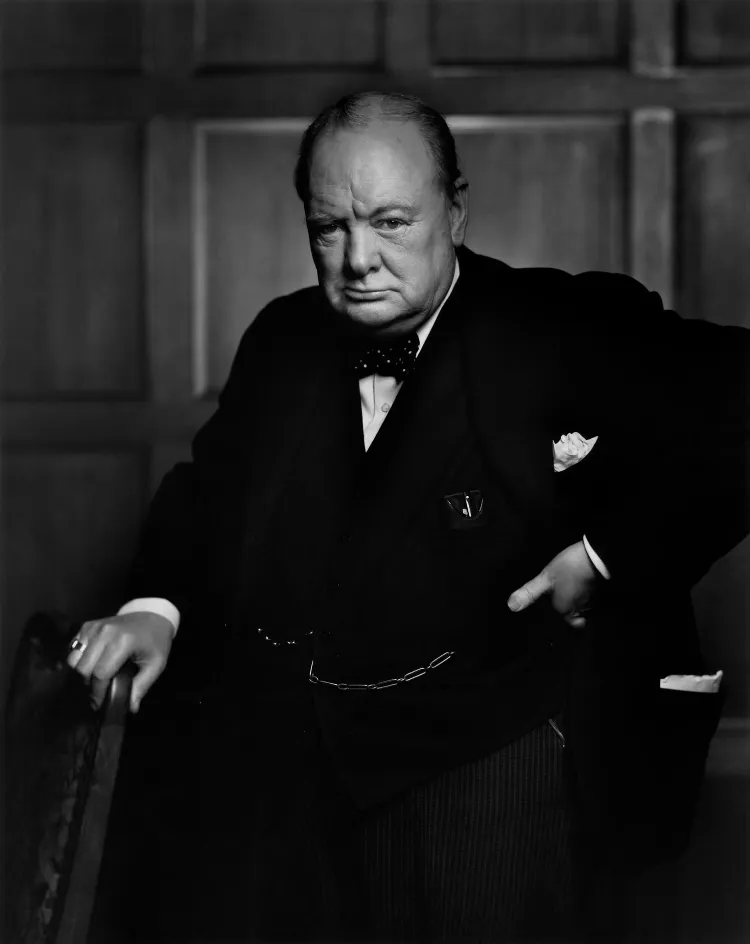 Retrato de churchill