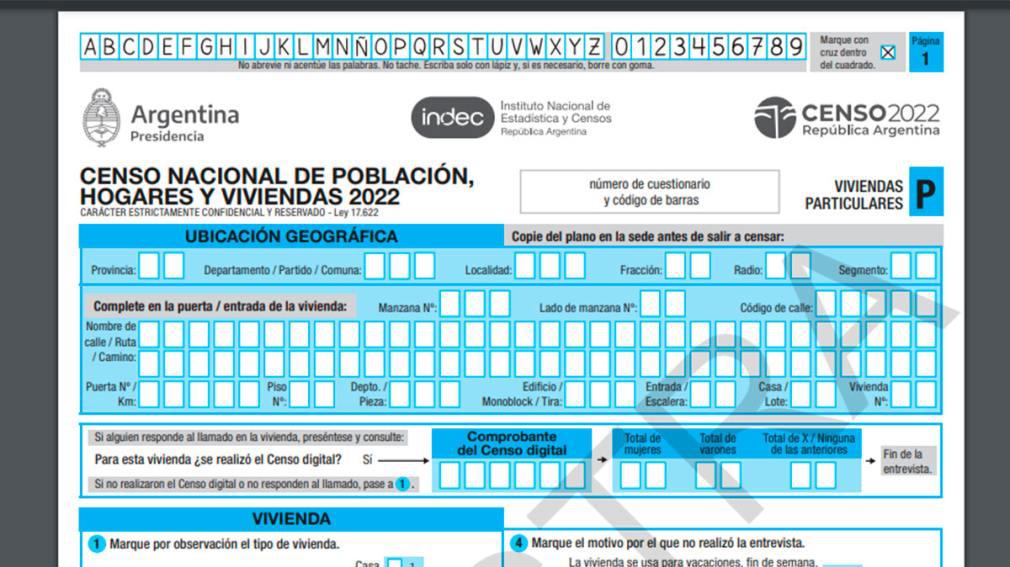 Censo digital 2022: las claves para completar las preguntas del INDEC