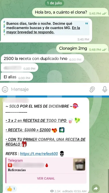 Venta de clonazepam