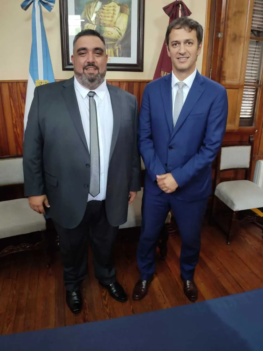Luciano elvira con Javier mónico senado salta