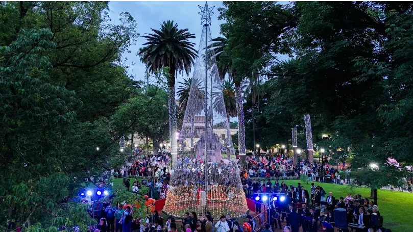 árbol navidad plaza 9 de julio