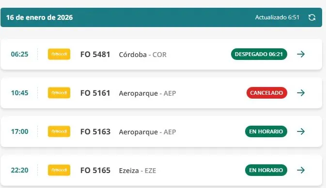 flybondi vuelo cancelado