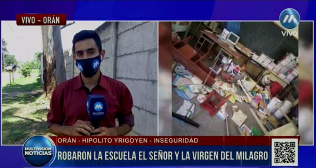 robo escuela Yrigoyen