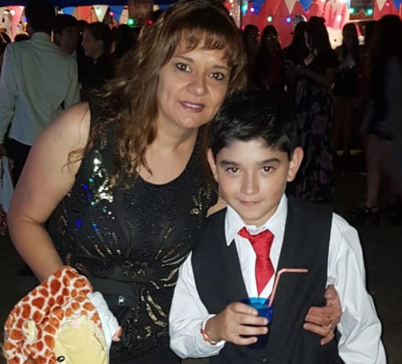 Leonel y su mamá