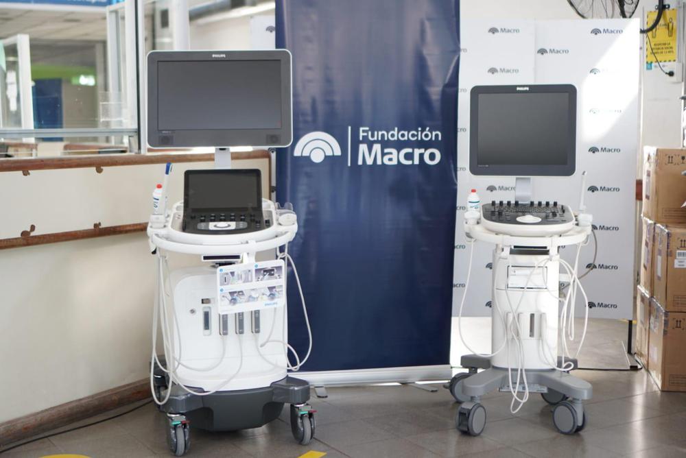 donación ecógrafo Banco Macro