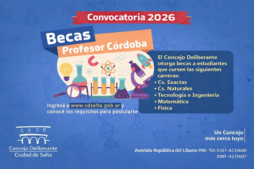 becas profesor córdoba concejo deliberante