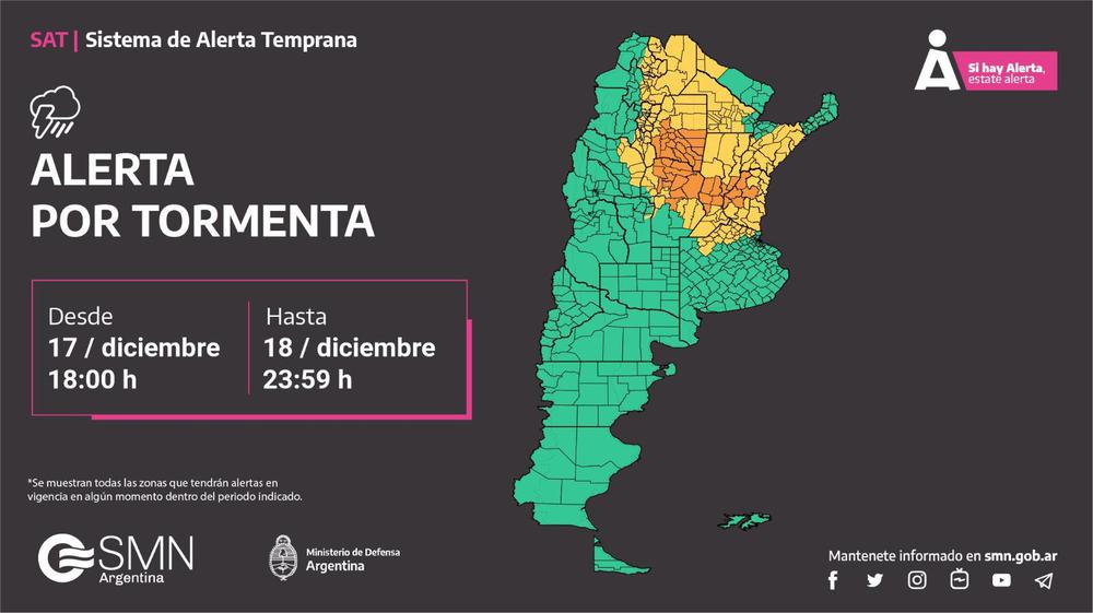 alterta por tormenta