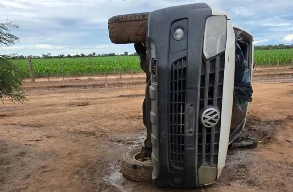 camioneta volcada