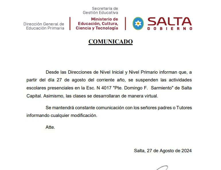 comunicado