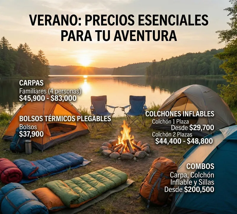 precios para acampar elementos esenciales