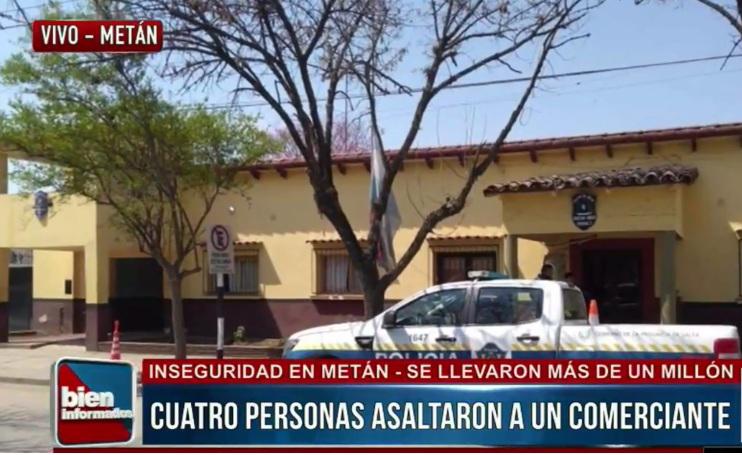 Asaltaron a un comerciante en Metán: se llevaron más de un millón