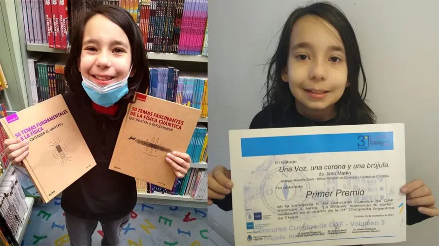 Jano tiene 9 años, es cordobés y se volvió furor en las redes por sus explicaciones sobre física cuántica