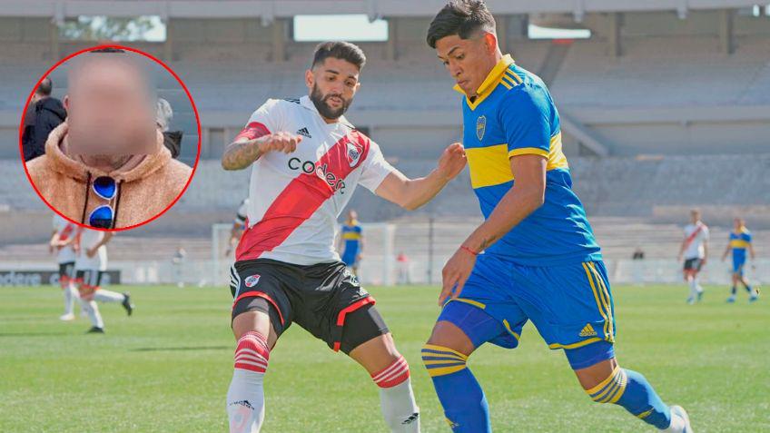 DEtuvieron al padre de un jugador de Boca en la cancha de River