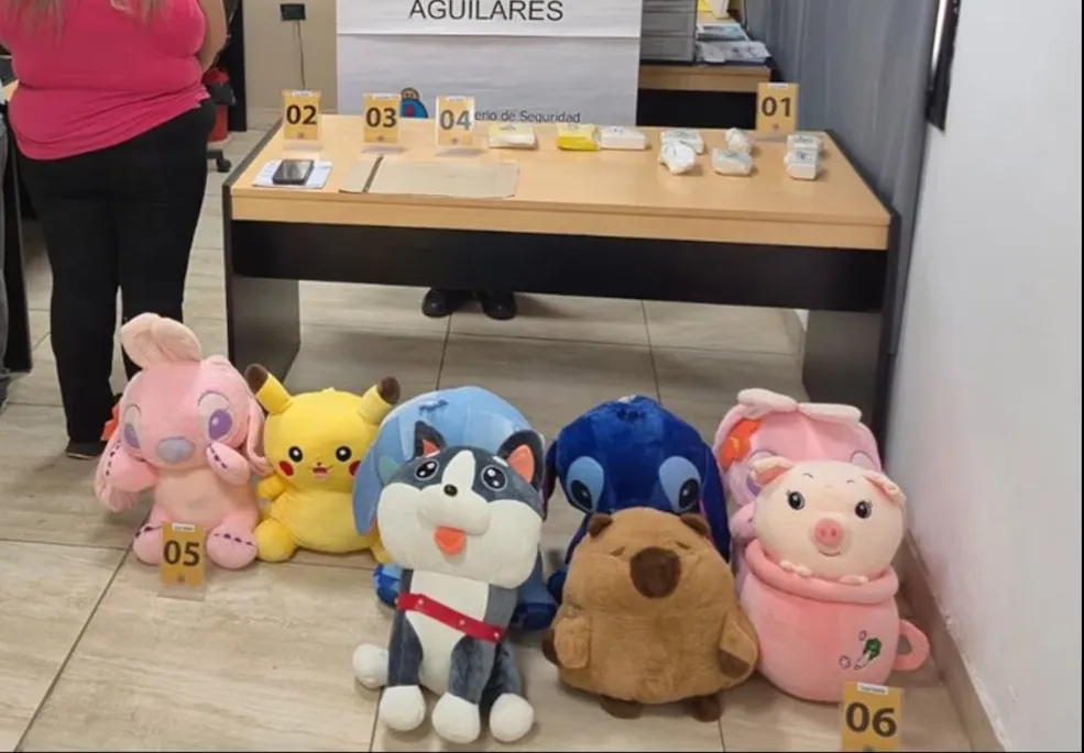 peluches cocaína