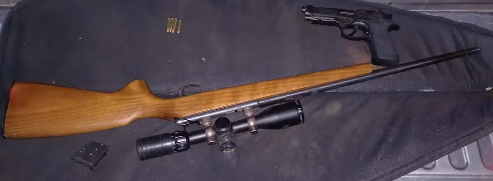 Carabina secuestrada