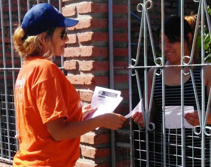 Visita de promotores ambientales en San Carlos. Cambios en la recolección 01